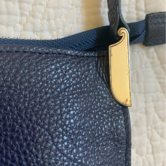 Brighton Inez embossed navy blue shoulder bag - Picture 6 of 11